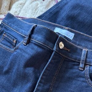 LOFT High Rise Dark Blue Jeans new loft loft beautiful